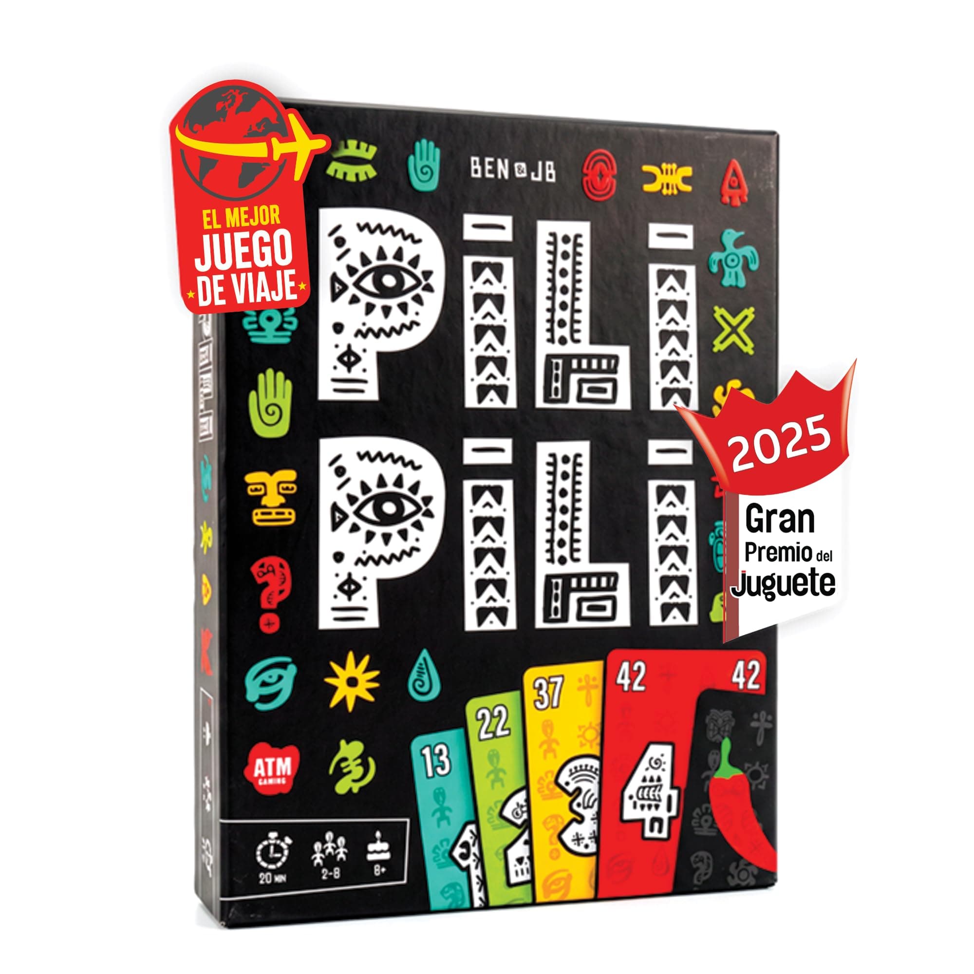 PILI PILI - Juego de Mesa Rápido y Estratégico Ganador del Gran Premio del Juguete 2025 - Juego de Viaje del Verano Opción Amazon