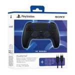 DualSense MIDNIGHT BLACK + Cable USB PC-READY Oficial PS5/PC/MAC/MOVIL - PlayStation (Desde España)