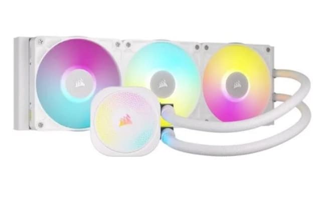 Refrigeración Corsair iCUE LINK TITAN 360 RX Blanca (Líquida 360 mm, ventiladores RX RGB, conexión unifilar iCUE LINK, PcComponentes)