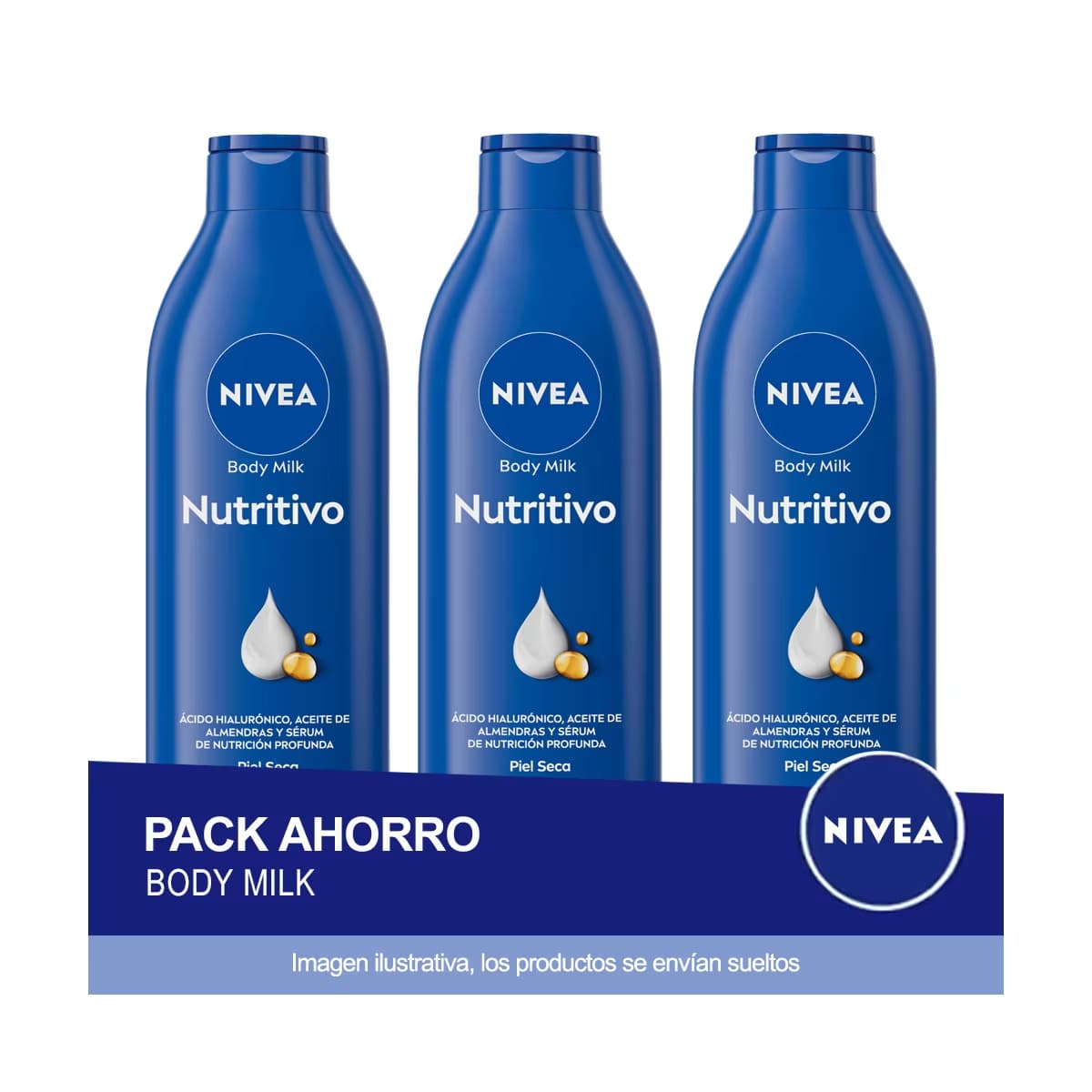 Pack NIVEA Body Milk Loción Corporal Nutritivo 400ml (Desde España)