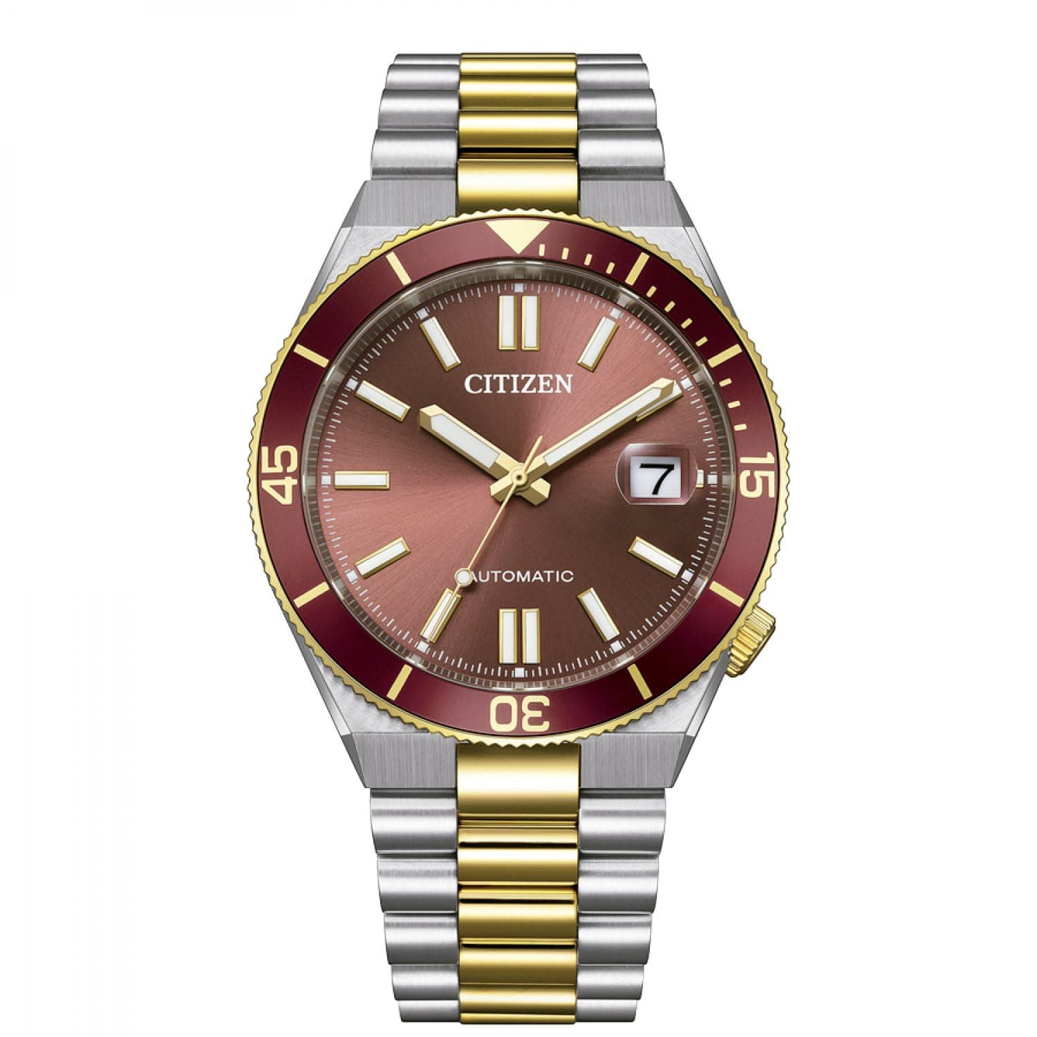 Reloj Citizen Tsuyosa Shore (esfera rojo burdeos con efecto sunray)