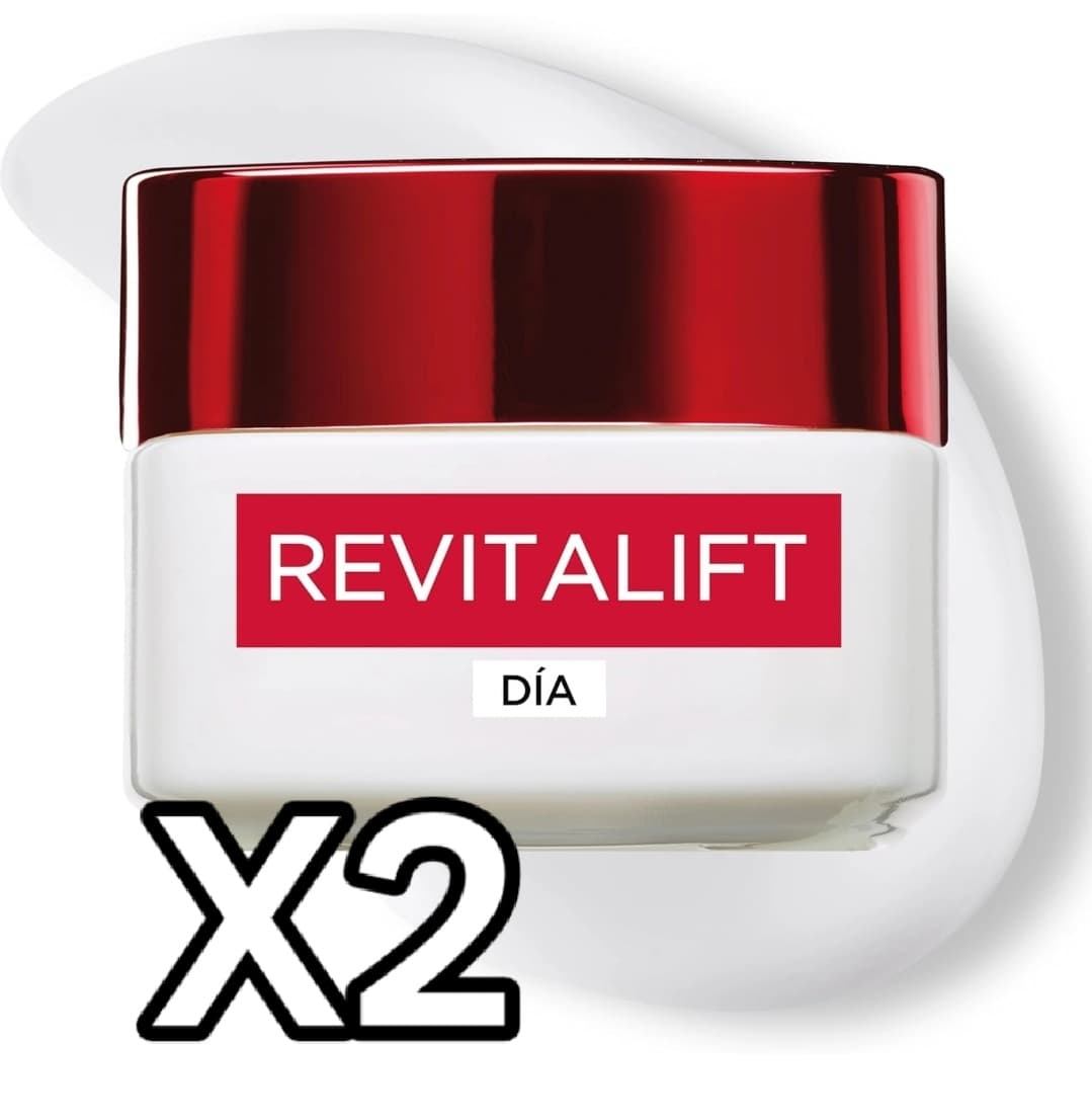 2 X L'Oréal Paris Revitalift Clásico Crema de Día Antiarrugas Reafirmante, 50ml