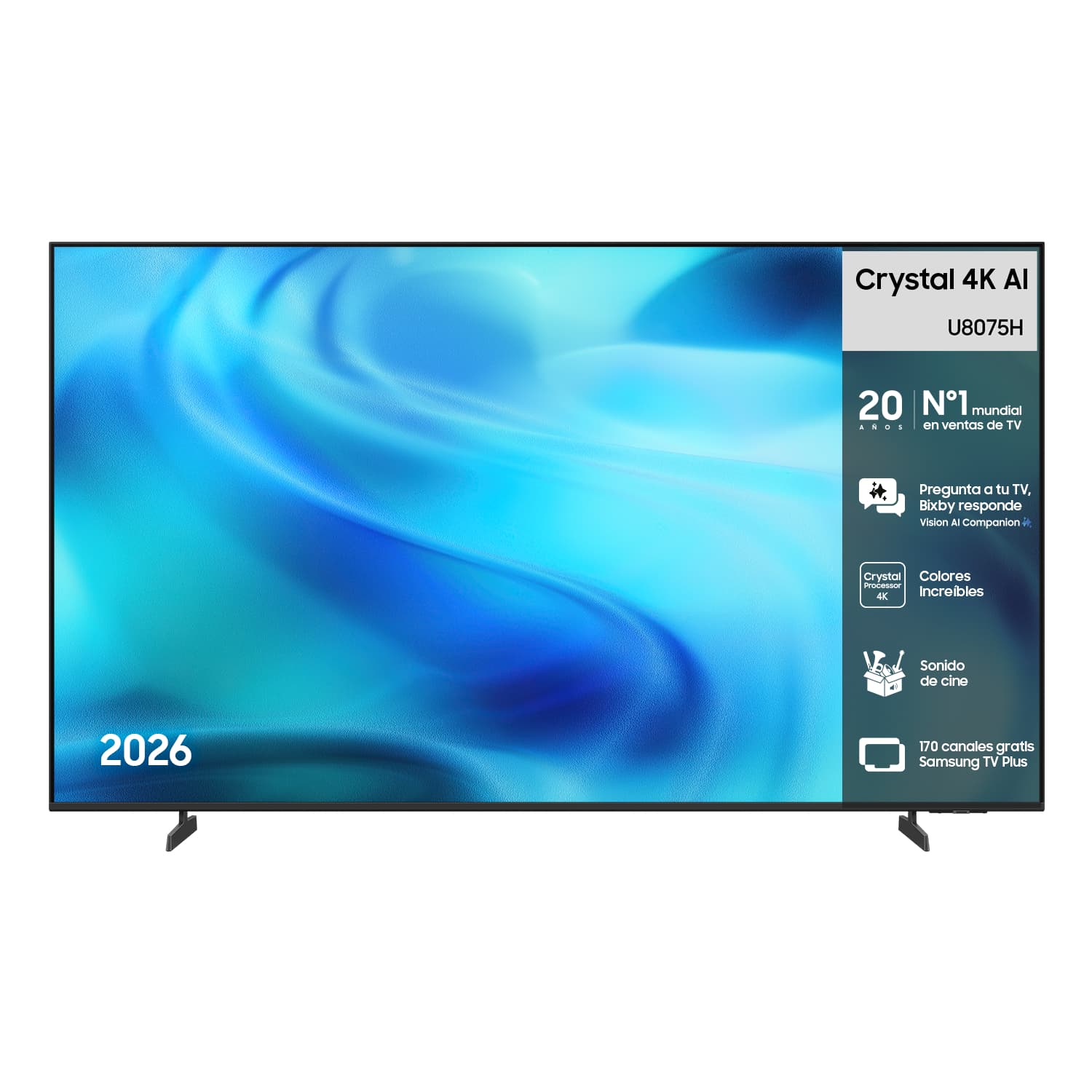 Smart TV 65" Samsung Crystal UHD 4K U8075H
