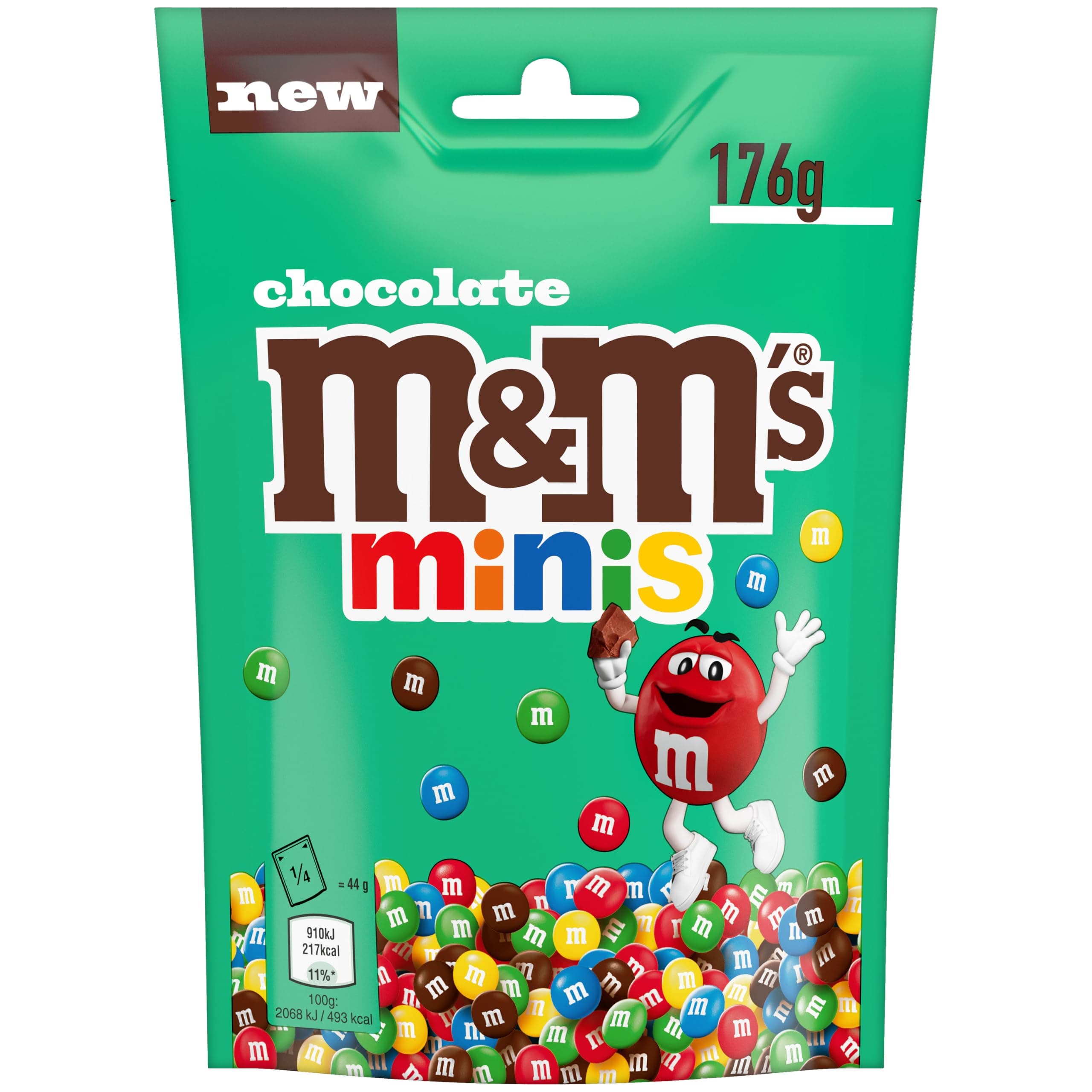 M&M's Minis Bolitas De Colores Chocolate Con Leche Crujientes Bolsa 176g