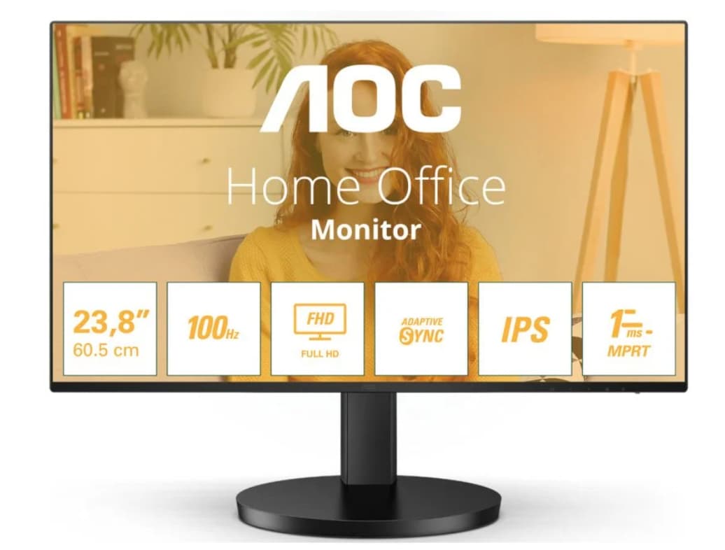 Monitor AOC 24B3HA2 23.8" (FullHD, IPS, 100Hz, Altavoces)
