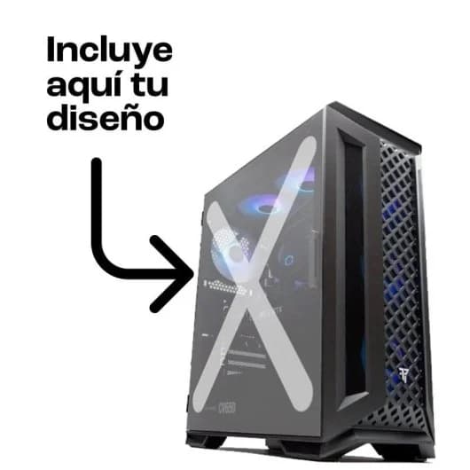 Torre PC Tempest Mirage RGB Mesh Torre ATX Negra + Cristal Personalizable