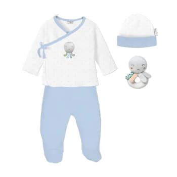 Set Regalo Recién Nacido Bebé con Sonajero Don Algodon