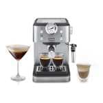 De'Longhi Classic EM450.M, Máquina Café Manual con Varilla Vapor, Máquina Espresso con Bomba Barista, - 15bar
