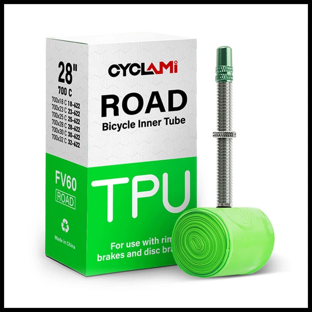 CYCLAMI bicicleta ultraligera TPU tubo interior 700C bicicleta de carretera Material TPU neumático 60mm de longitud válvula francesa