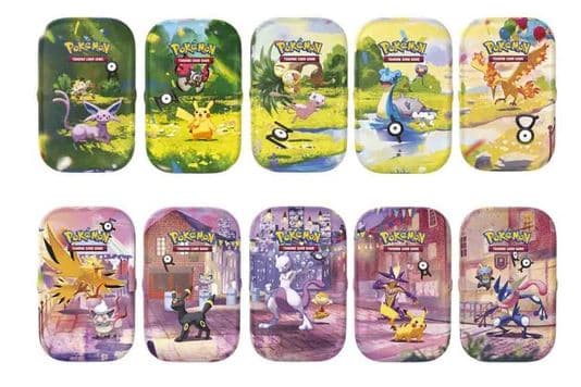Pokémon 30Th Aniversario Mini Latas Inglés