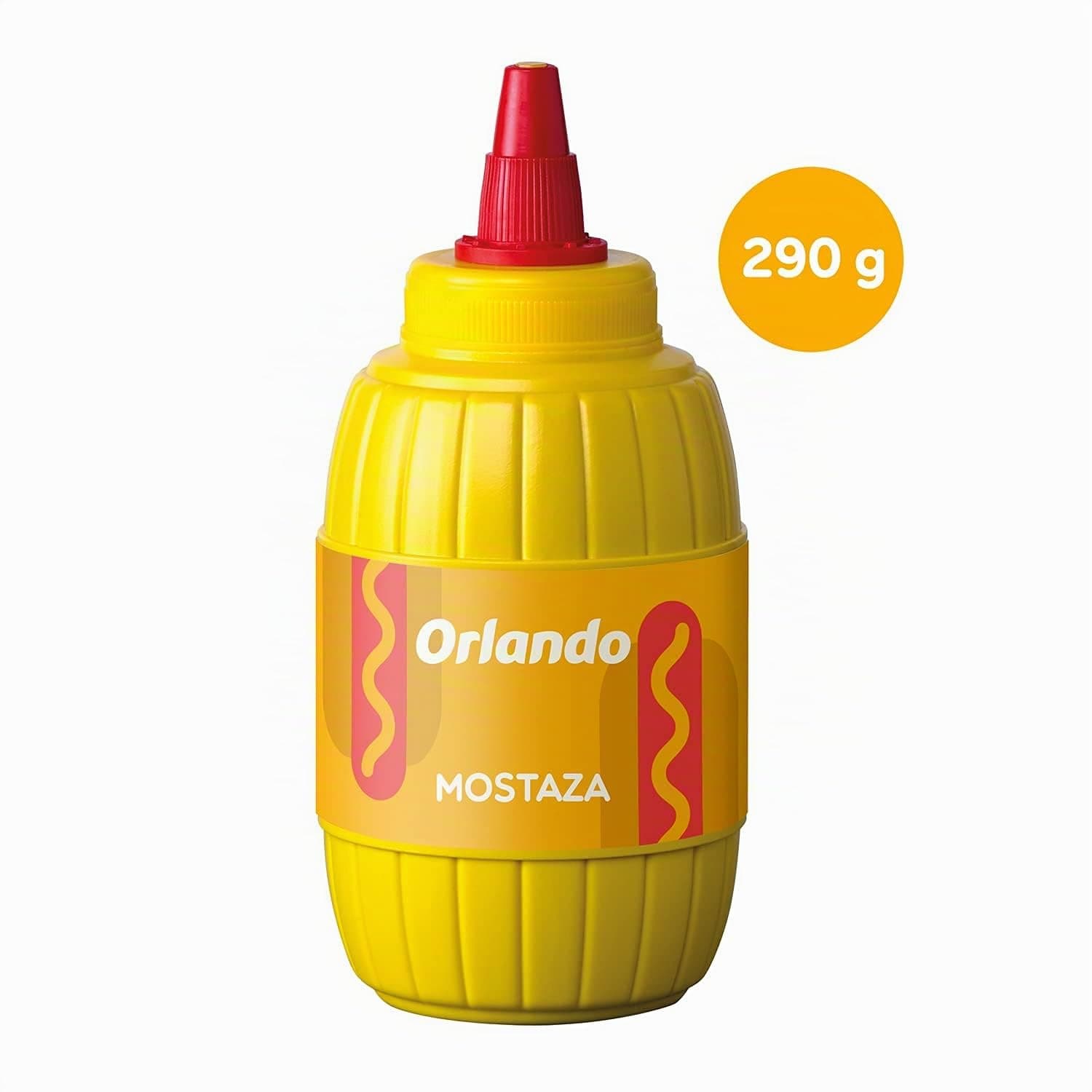 Orlando Salsa mostaza barrilito 290g sin gluten