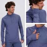 Sudadera Hombre Fila Training Media Cremallera Azul – Térmica y Ajuste Deportivo