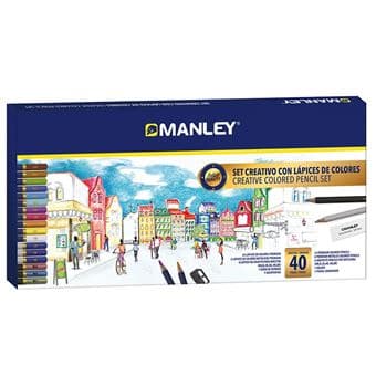 Manley Set creativo Lápices de colores 40 piezas