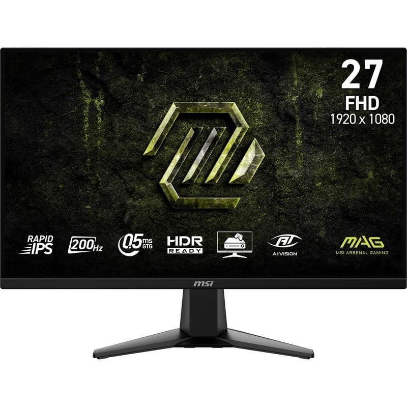 Monitor Gaming MSI MAG 275F E20 27" FullHD (Rapid IPS 200Hz | 0,5ms | Adaptive-Sync)