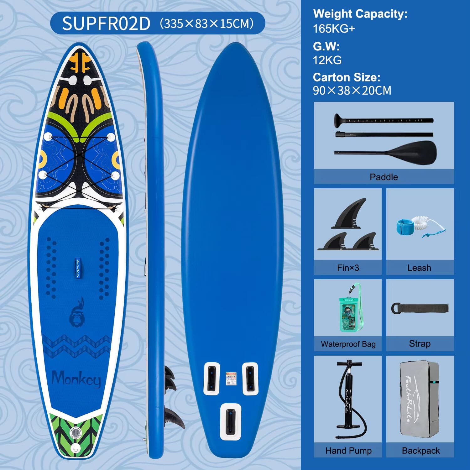 Tabla Paddle Surf FunWater 335 cm (Envío desde Europa)