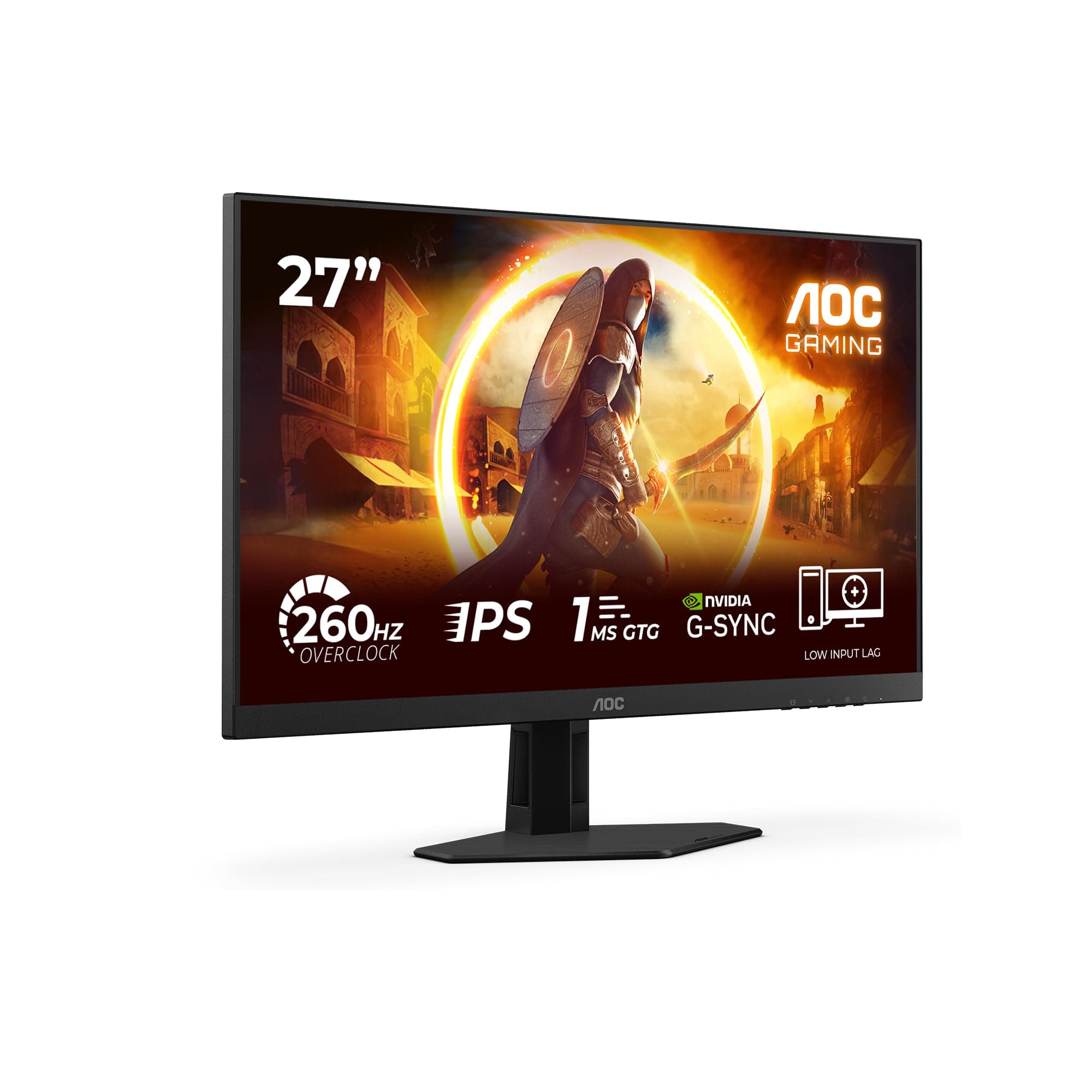 AOC 27G4ZRE Gaming Monitor 27 Pulgadas, 260Hz, Panel Fast IPS, 0.3HDR10, Adaptive Sync, G-Sync Compatible, (1920x1080 HDMI 2X 2.0)