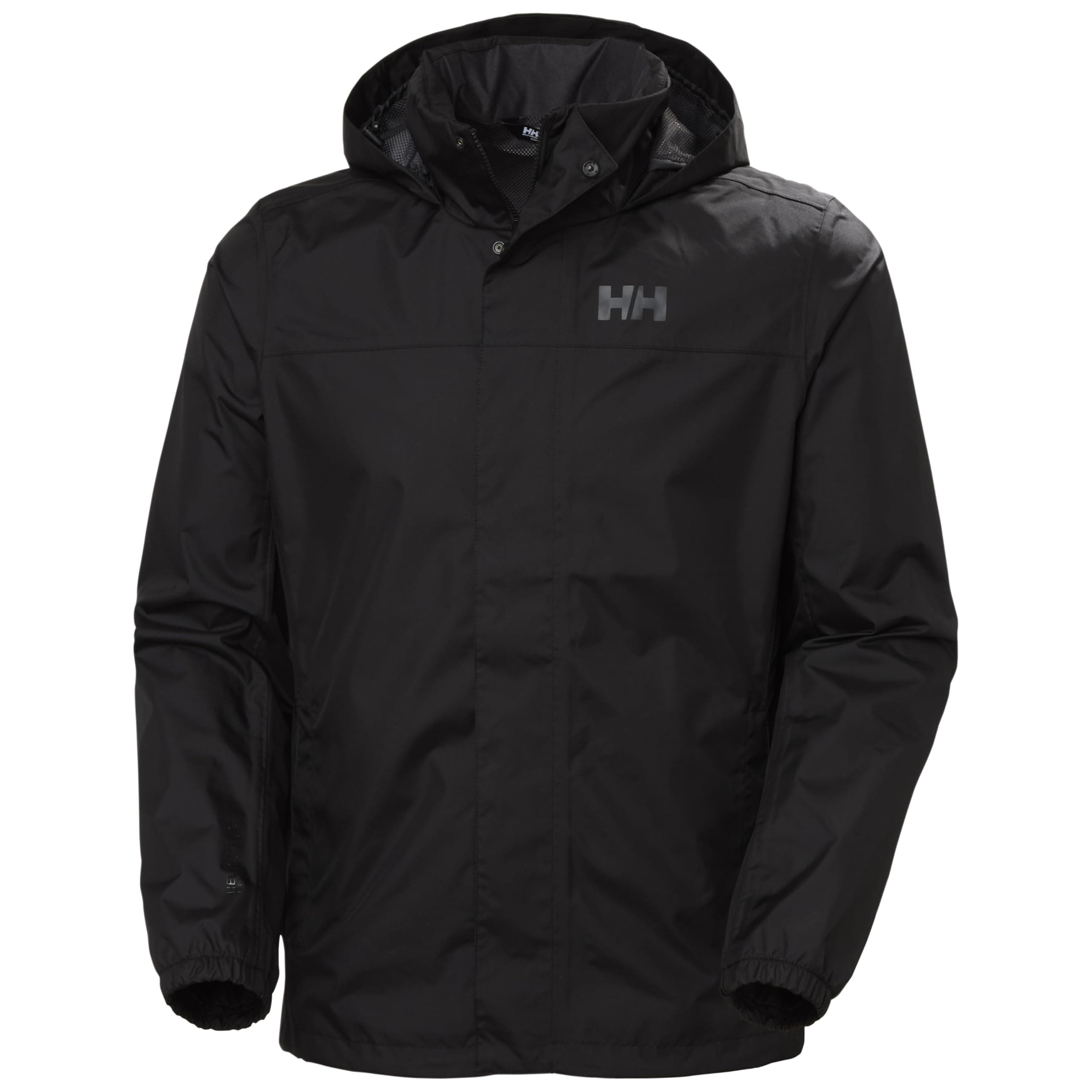 Chaqueta Helly Hansen Milford Jacket Hombre Negra (Impermeable Helly Tech, cortavientos, transpirable, capucha ajustable, talla S a XXL)