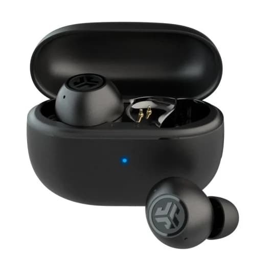 JLab Go Pop ANC Auriculares Bluetooth TWS con Cancelación Activa de Ruido Negro.