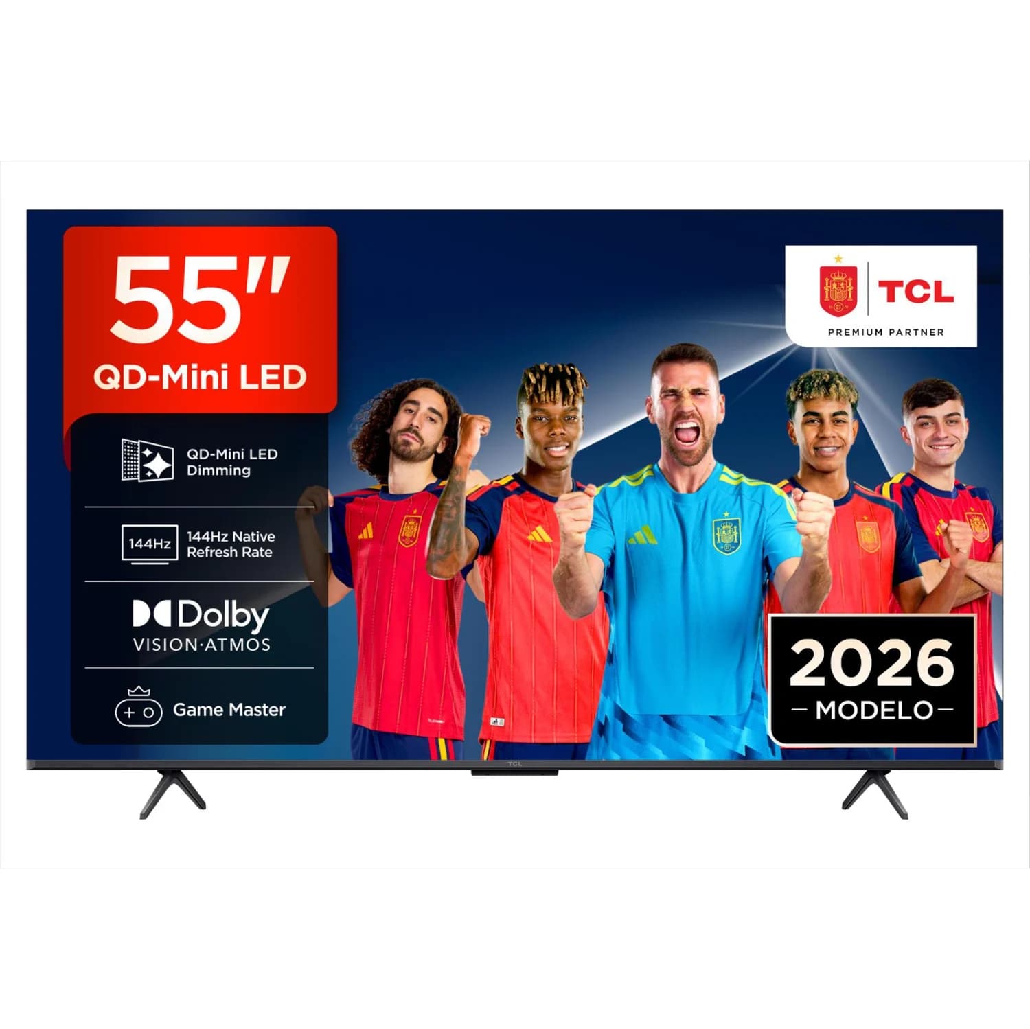 Smart TV MiniLED 55" TCL 55P8L (4K UHD, 144Hz, HDR10+, Dolby Vision, Dolby Atmos)