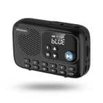 Energy Sistem TunerGo Radio - Radio portatil FM con Bluetooth, batería Recargable, Salida minijack, Antena optimizada y Altavoz de 5W
