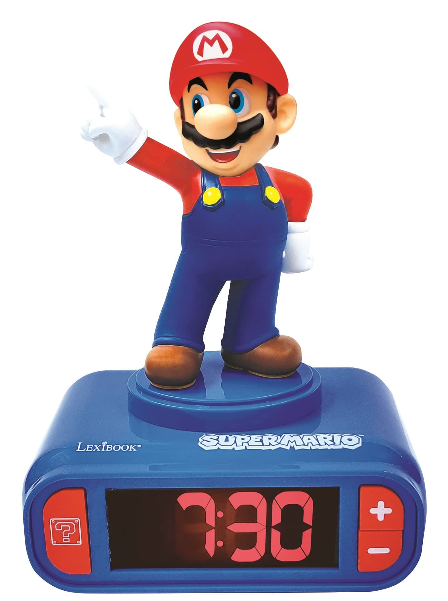 LEXIBOOK, Mario Reloj Despertador Luz Nocturna, RL800NI