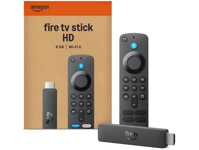 Amazon Fire TV Stick HD (2026) Streaming Full HD (Mando por voz Alexa, TV en directo, apps streaming, HDR, compacto, negro, MediaMarkt)