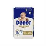 Dodot Sensitive Pañales Talla 1 (2-5 kg) 58 Unidades + Barrera Stop Fugas (0,22€/und)