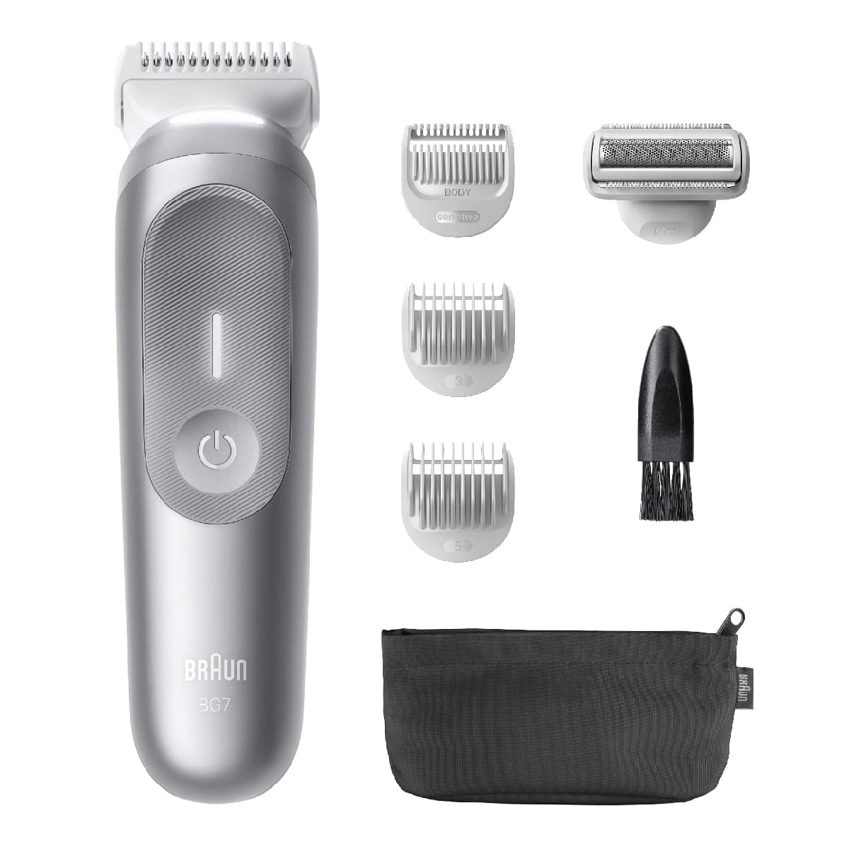 Recortadora corporal Braun Series 7 BG7550 6 accesorios Gris