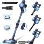 PrettyCare-aspiradora inalámbrica W400, aspirador de pie automático, Varita flexible de 180 °, palo ligero 6 en 1, potente con 25kPa