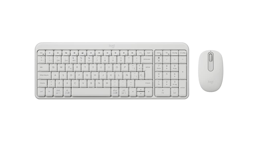 Pack Teclado + Ratón Logitech MK250, Inalámbrico, Bluetooth, Autonomía 12 meses, Ambidiestro, Windows/Mac/Chrome, Resistente salpicaduras,