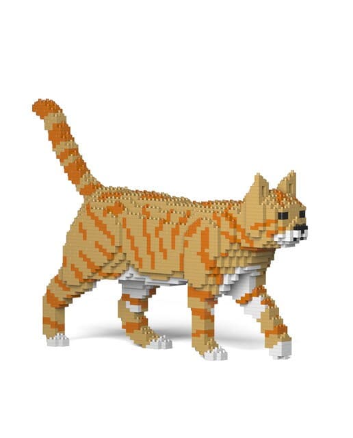 JEKCA Puzzle 3D bloques de construcción Gato atigrado ginger