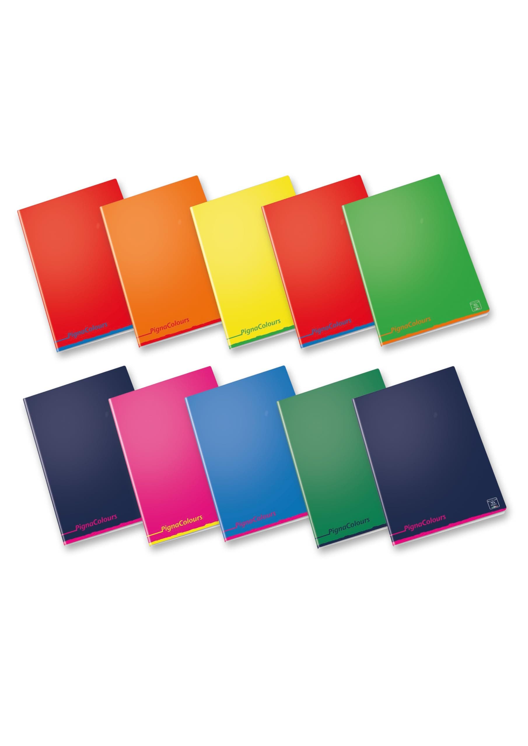 10 Libretas/Cuadernos Colores surtidos A4 80 g/m²