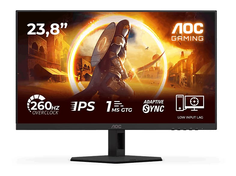 AOC 24G4ZRE, 24" Full-HD, 260 Hz, 0.3 ms MPRT, IPS, G-SYNC