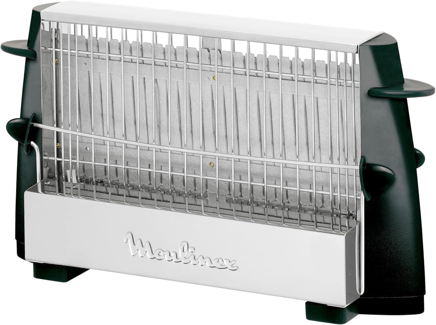Moulinex Multipan, Tostador Clásico, Para 4 Rebanadas, Inox y negro Potencia de 760 W, Botón ON/OFF