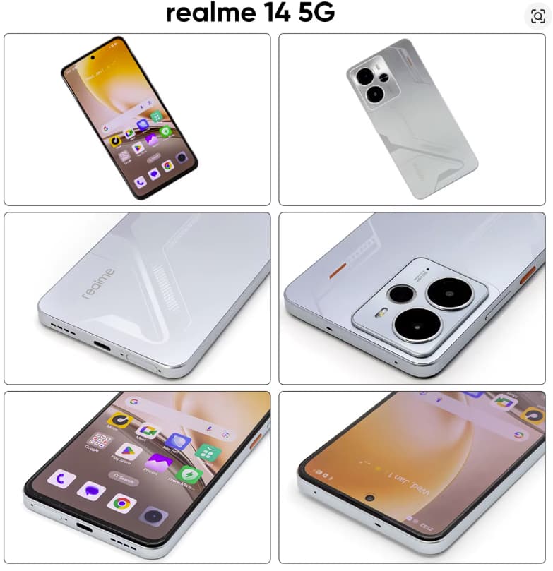 Realme 14 5G - 8/256GB, color negro.