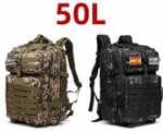 Mochila 50 Litros Nylon impermeable Trekking pesca caza bolsa mochila mochilas al aire libre deportes tácticos Camping senderismo