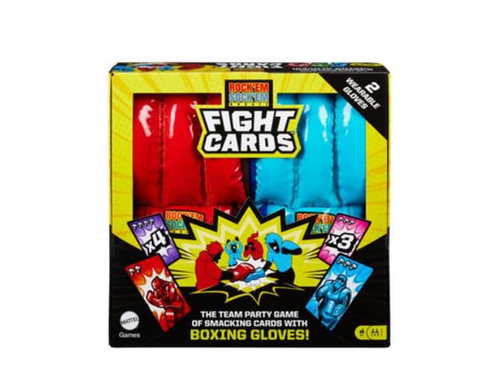 Juego de mesa Mattel Games Rock'Em Sock'Em Robots Cartas de lucha