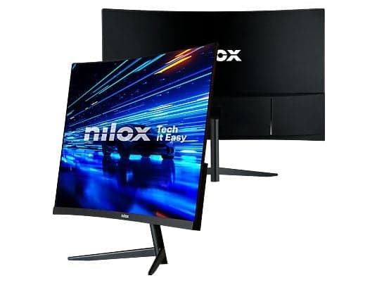 Monitor gaming - Nilox NXM24CRV2001, 24" Full-HD, 200 Hz, 1 ms, VA (Alineación Vertical), Curvo, 1x HDMI, 1x DisplayPort