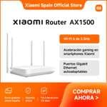 Xiaomi Router AX1500, Wi-Fi 6 de 5 GHz, Puertos Gigabit Ethernet