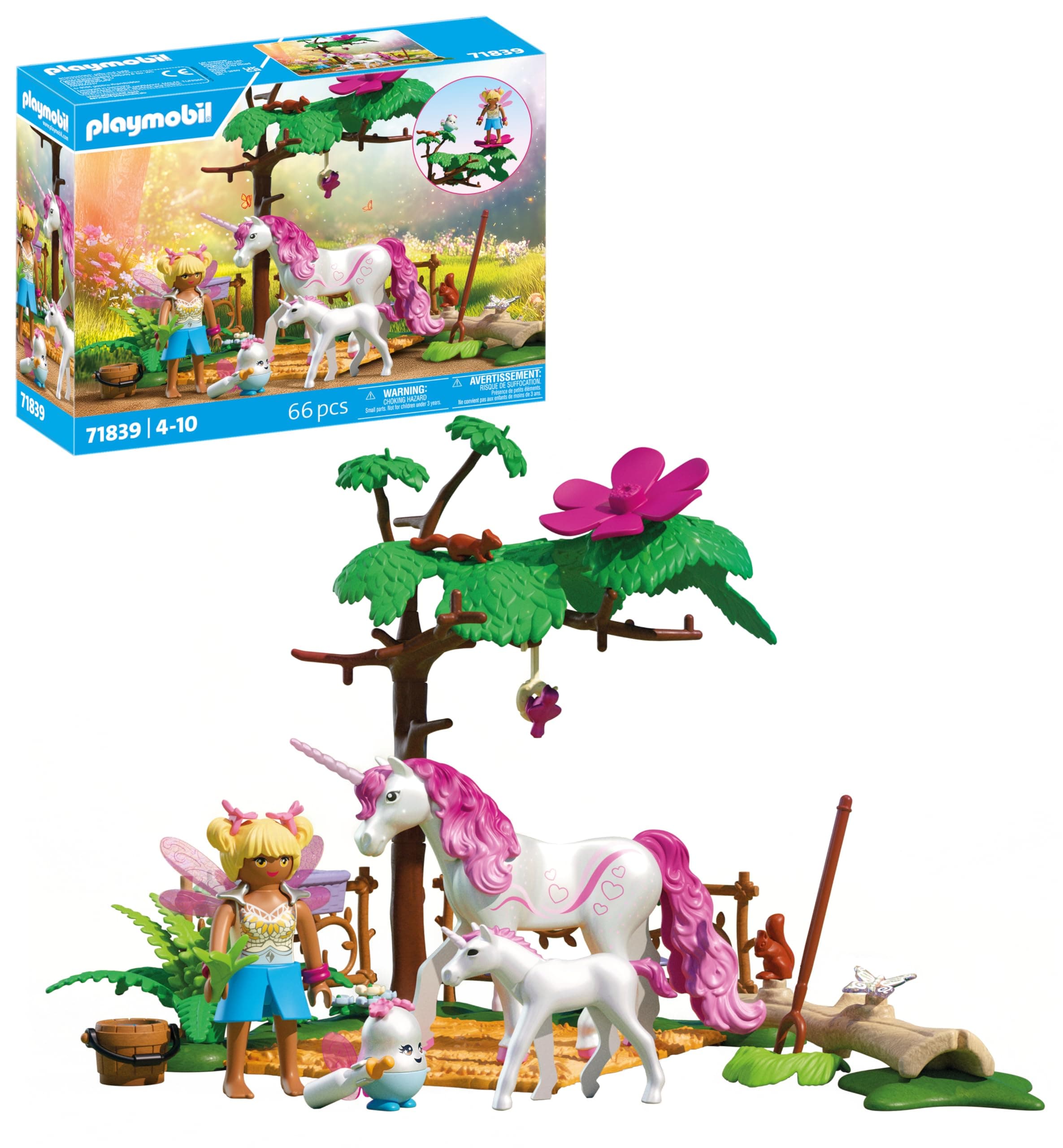 PLAYMOBIL | Magic Unicorns | Establo Encantado para mamá Unicornio y Potro