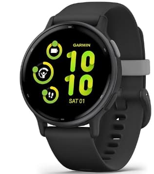 Garmin Vívoactive 5 Smartwatch Deportivo (Pantalla AMOLED 1.2", 4GB Memoria, Autonomía hasta 11 días, Correa 20mm, Negro)