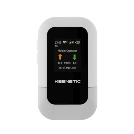 Enrutador portátil Keenetic KN-5110-01-EU SIM Wi-Fi 6 batería 3000mAh banda única 2.4GHz