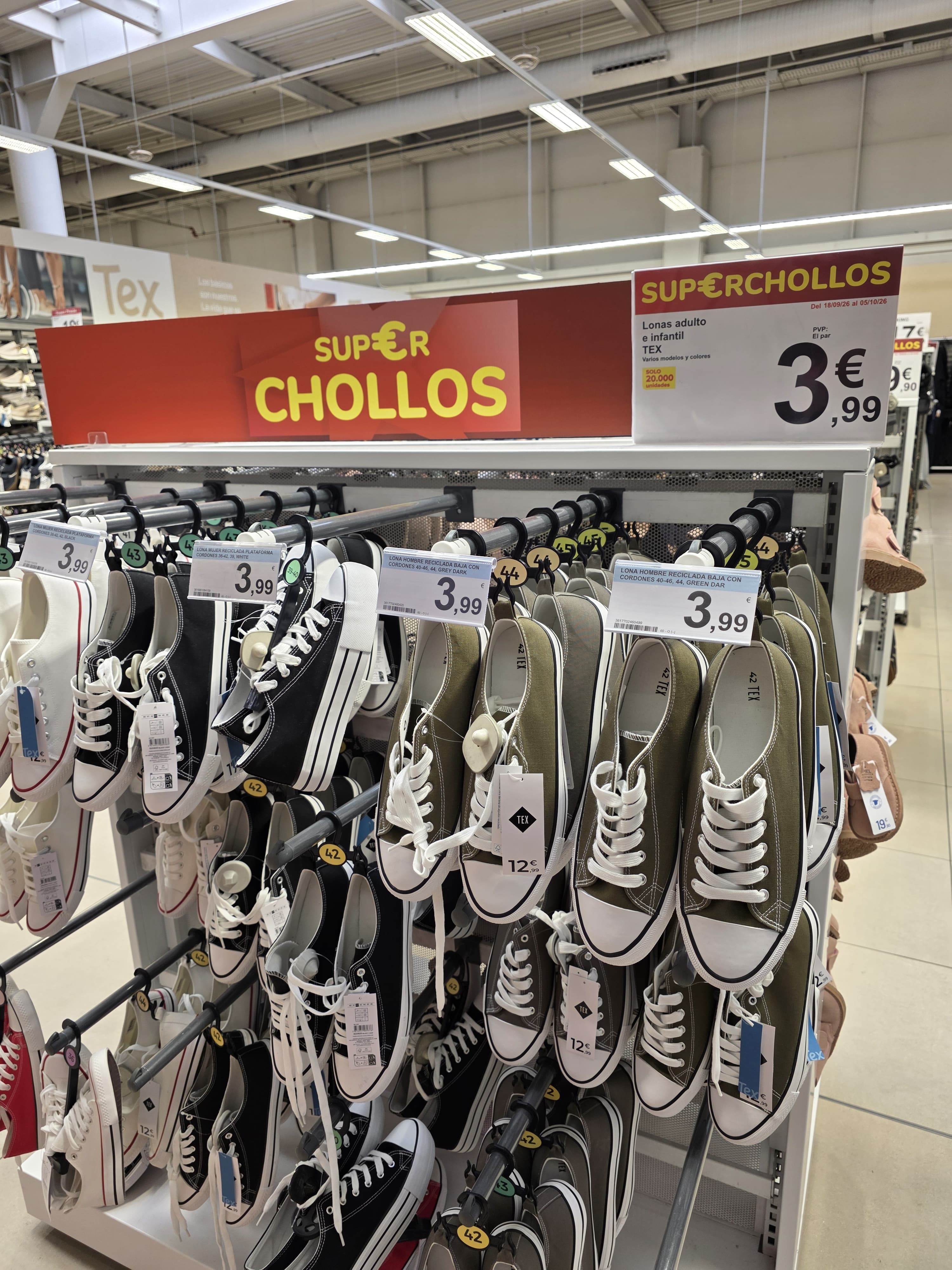 Lonas adulto e infantil todos los Carrefour