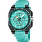 Reloj Lotus Chrono 18976/5 azul correa de caucho, hombre