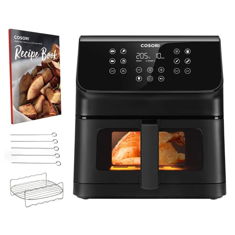Freidora de Aire Cosori Premium II Plus 6,2L 1700W con Ventana y Pantalla Inclinada