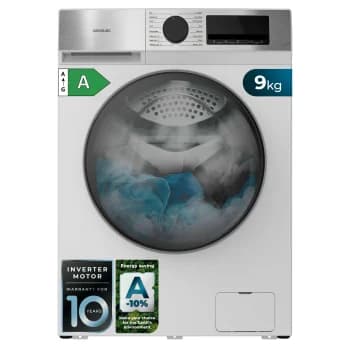 Lavadora Cecotec 9450 Inverter, 9 Kg, Carga Frontal, 1400 rpm, Clase A - Blanco