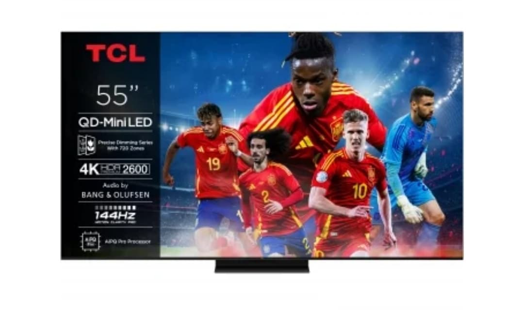 ( 538€ con Cupón Devolución de IVA ) TV TCL 55C71K 55" MiniLED, 4K UHD, 144 Hz, Smart TV, AiPQ Pro Processor, Dolby AC4 Dolby TrueHD