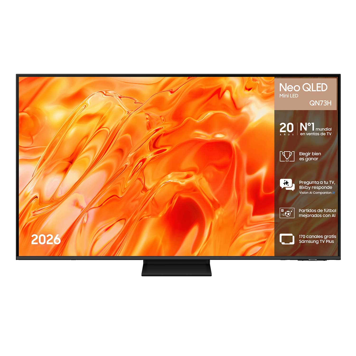 TV Samsung Neo QLED 50" QN73H - Quantum Mini LED 4K,Procesador NQ4 AI, HDR10+,OTS Lite Q-Symphony 20W, Gaming Hub, Wi-Fi 5 || 43" a 359,10 €