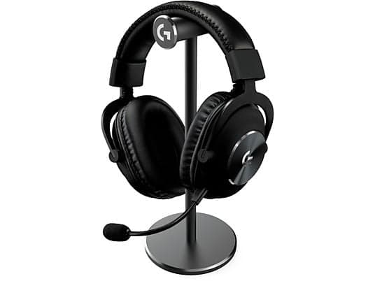 Auriculares gaming - Logitech G PRO X + HS STAND, Con cable Micrófono BLUE VO!CE Reducción de ruido DTS HEADPHONE:X 2.0, Transductores 50 mm