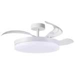 BEL AIR HOME - Ventilador de Techo ARES, Motor DC, LED 36W y Control Remoto, 3 Aspas Plegables (Desde España)